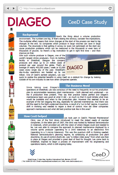 diageo case study solution